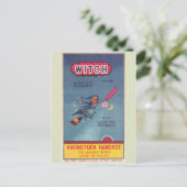Vintages Firecracker-Paket Postkarte (Stehend Vorderseite)