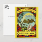 Vintages Firecracker-Paket Postkarte (Vorne/Hinten)