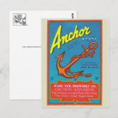 Vintages Firecracker-Paket Postkarte (Vorne/Hinten)