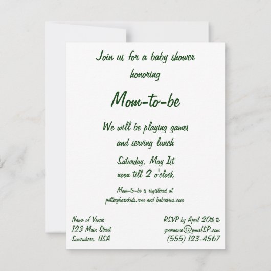 Vintages Fireman Theme Kinderdusche Einladung (Rückseite)