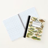 Vintages Fisch-KompositionsNotebook Notizblock (Innenseite)