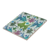 Vintages Fisch-Muster Fliese (Seite)