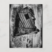 Vintages Fischerboot. Postkarte (Vorderseite)