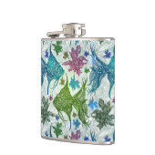 Vintages Fischmuster Flachmann (Links)