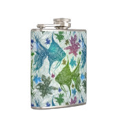 Vintages Fischmuster Flachmann (Rechts)