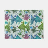 Vintages Fischmuster Fußmatte (Vorderseite)