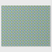 Vintages Fischmuster Geschenkpapier (Flach)