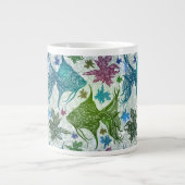Vintages Fischmuster Jumbo-Tasse (Vorderseite)