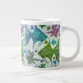 Vintages Fischmuster Jumbo-Tasse (Rechts)