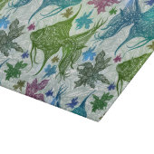 Vintages Fischmuster Schneidebrett (Ecke)