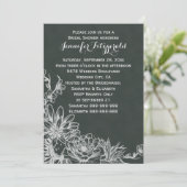 Vintages Flachbildschirm-Brautparty Einladung (Stehend Vorderseite)