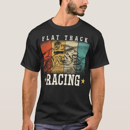 Vintages FLACHTRACK-MOTORRAKETRINGShirt T-Shirt (Vorderseite)