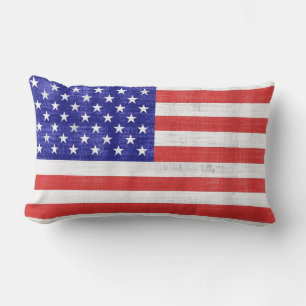 Vintages Flag United Staaten Pillow Lendenkissen