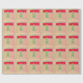 Vintages Flair "Feliz Navidad" Geschenkpapier (Flach)