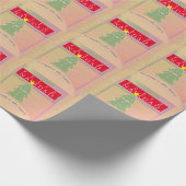 Vintages Flair "Feliz Navidad" Geschenkpapier (Ecke)