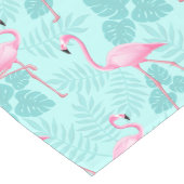 Vintages Flamingo Light Blue Großer Tischläufer (Ecke)