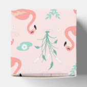 Vintages Flamingo und Water Lily Pattern Geschenkschachtel (Oben)