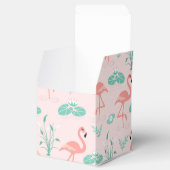 Vintages Flamingo und Water Lily Pattern Geschenkschachtel (Geöffnet)