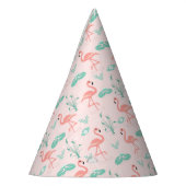 Vintages Flamingo und Water Lily Pattern Partyhütchen (Links)