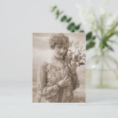 Vintages Flapper-Foto (150) Postkarte (Stehend Vorderseite)