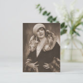 Vintages Flapper-Foto (92) Postkarte (Stehend Vorderseite)