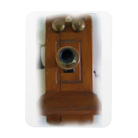 Vintages flexibles Telefon Magnet (Vertikal)