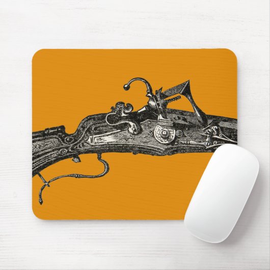 Vintages Flintlock-Musketen-Gewehr-Gewehr Mousepad (Mit Mouse)