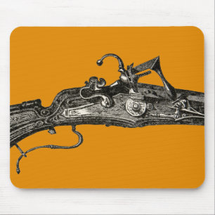 Vintages Flintlock-Musketen-Gewehr-Gewehr Mousepad