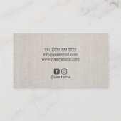 Vintages Flora und Fauna Parco Tassino Visitenkarte (Rückseite)