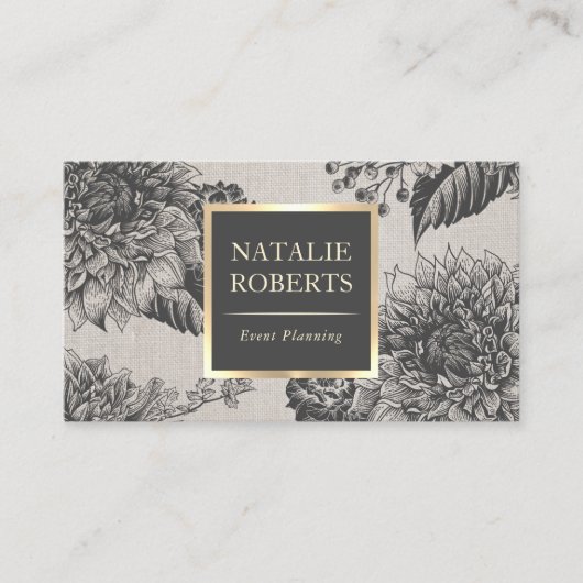 Vintages Flora und Fauna Parco Tassino Visitenkarte (Vorderseite)