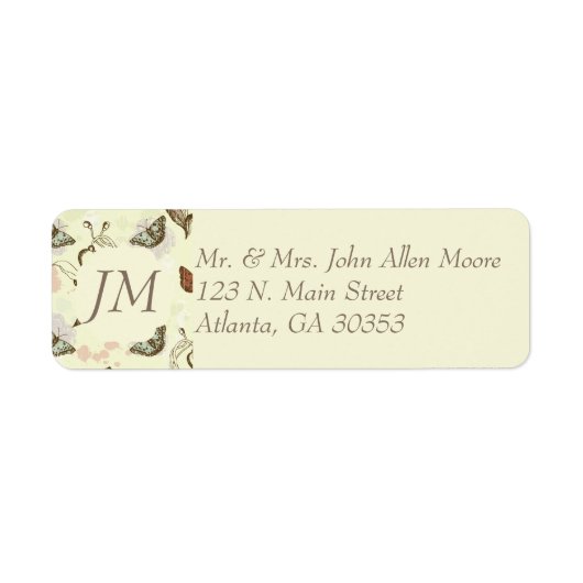 Vintages Floral Butterfly Muster (Vorne)