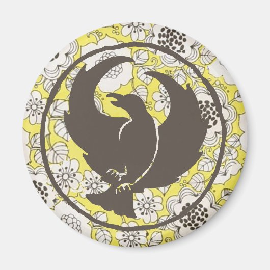 Vintages floral Crowfoot Magnet (Vorne)