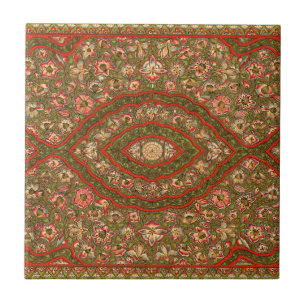 Vintages Floral Indian Rug Pattern Fliese