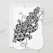 Vintages Floral Paisley Foto Hochzeitsankündigung Einladung (Rückseite)