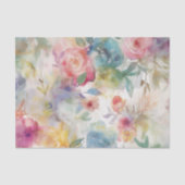 Vintages, florales botanisches Muster Seidenpapier (Vorderseite)