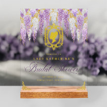 Vintages florales Brautparty Willkommen