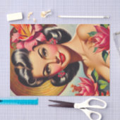 Vintages florales Button Seidenpapier (Handwerk)