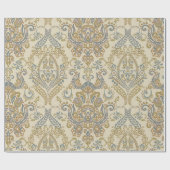 Vintages florales Design. Damask Seamless vi Geschenkpapier (Flach)