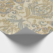 Vintages florales Design. Damask Seamless vi Geschenkpapier (Ecke)