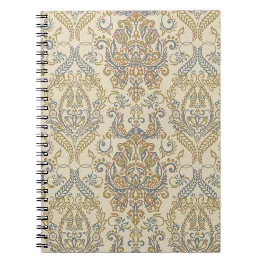 Vintages florales Design. Damask Seamless vi Notizblock (Vorderseite)