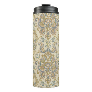 Vintages florales Design. Damask Seamless vi Thermosbecher