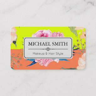 Vintages florales Elegantes Highlights Visitenkarte