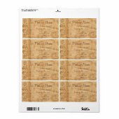 Vintages florales Geschäftszeichen (Vorne)