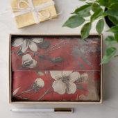 Vintages florales Gothic Raven Decoupage Seidenpapier (Geschenk)