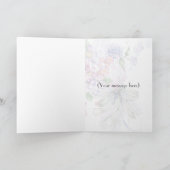 Vintages florales Happy Birthday wünscht Karte (Innenseite)