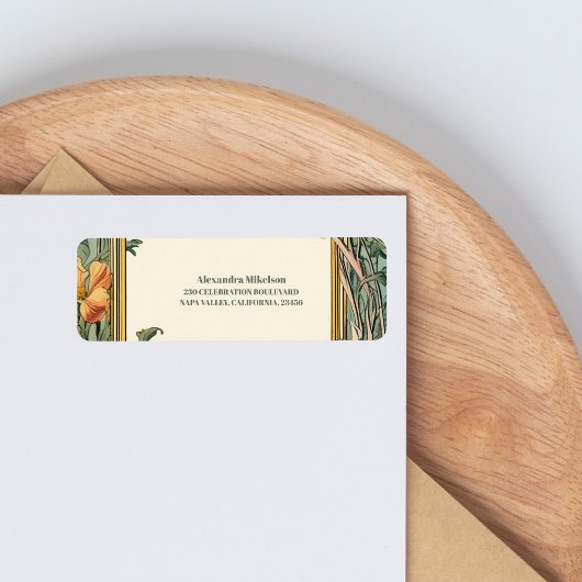 Vintages florales Jugendstil-Brautparty