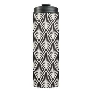 Vintages florales Jugendstil Nahtloses Muster. Geo Thermosbecher