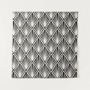 Vintages florales Jugendstil Nahtloses Muster. Geo Wandteppich