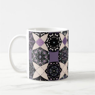 Vintages florales Mandala: farbenfroh, nahtlos Kaffeetasse