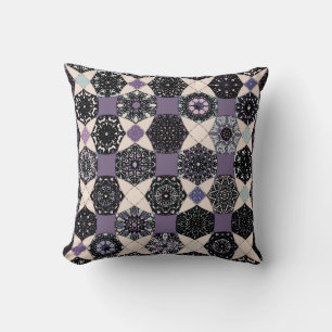 Vintages florales Mandala: farbenfroh, nahtlos Kissen